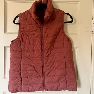 Women's Quilted Vest - Rust